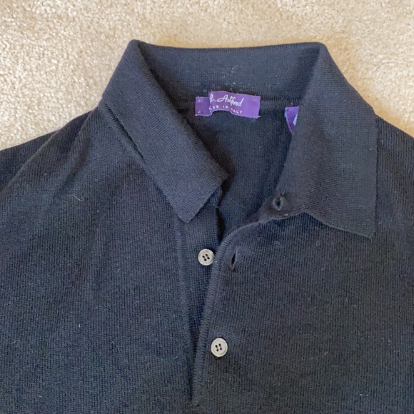 Long Sleeve Murano Wool Collared Sweater - Picture 2 of 4